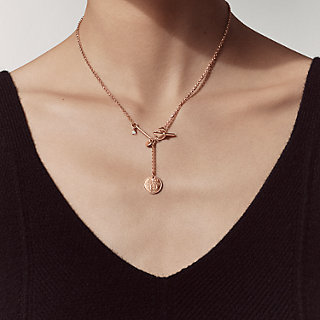 【洗練されたデザイン】HERMES Pendente Hermes Ex-Libris Hermès Ex-Libris pendant | Hermès Mainland China